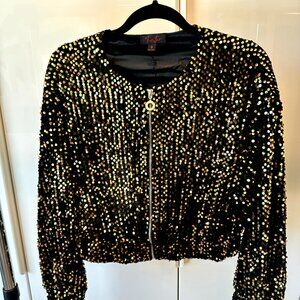 Fiestar Sequin Bomber Jacket